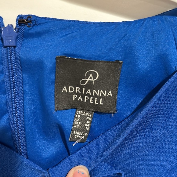 Adrianna Papell Midi Blue Dress - Picture 6 of 8